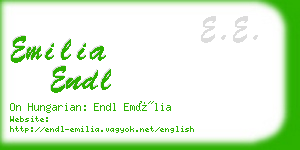 emilia endl business card